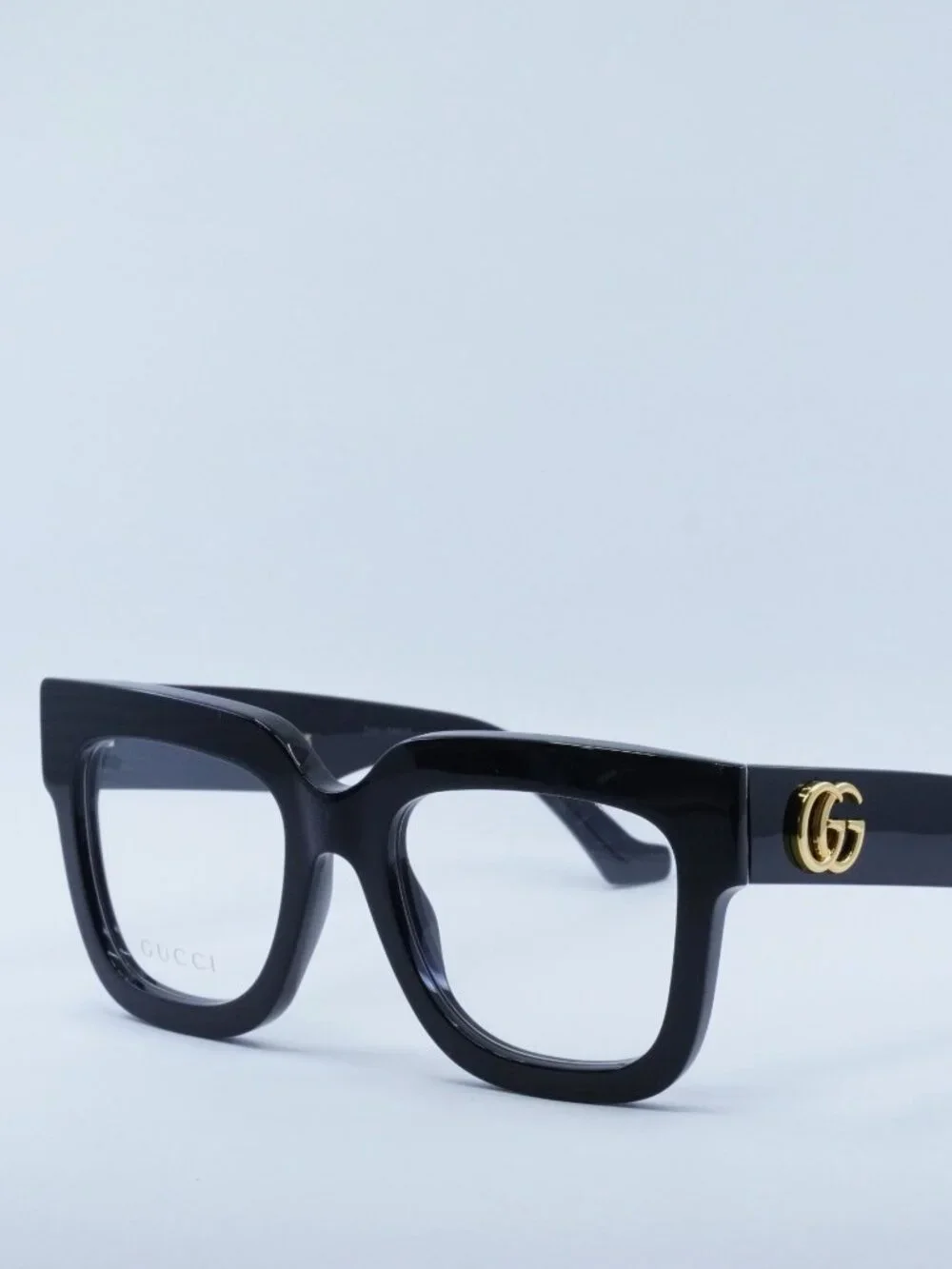 Gucci GG1549O 001 Eyeglasses Black 52mm Square Frame